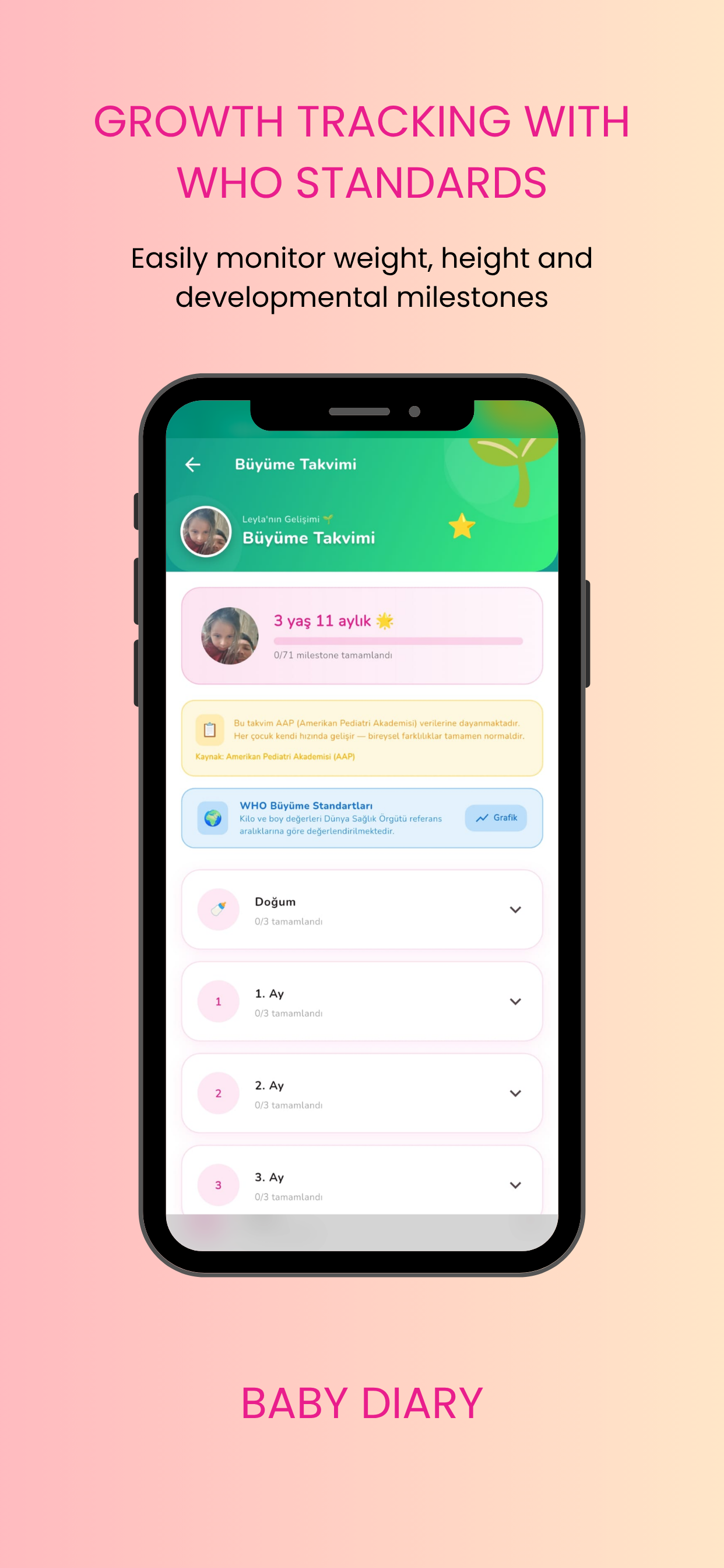 Baby Diary: Memory & Growth screenshot 4