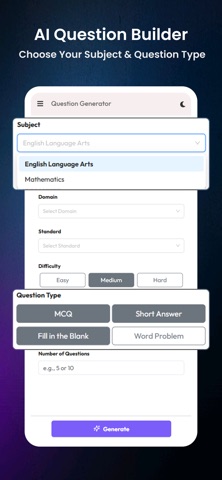AI Quiz & Question Generator Screenshot 2 of 5