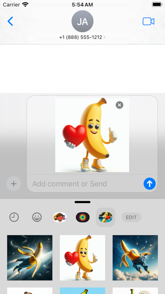 Funny Happy Banana Stickers - 2.0 - (iOS)