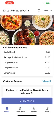 Eastside Pizza & Pasta iPhone screenshot
