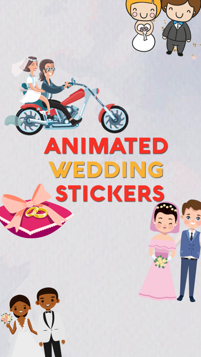 Screenshot #1 pour Animated Wedding Stickers