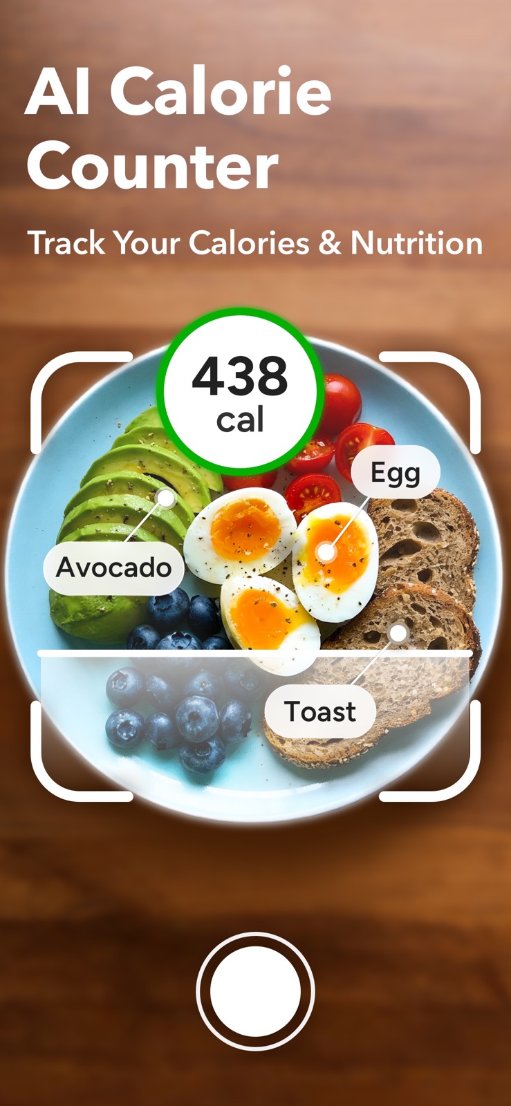 CaloCare: AI Calorie Counter iphone screenshot 1