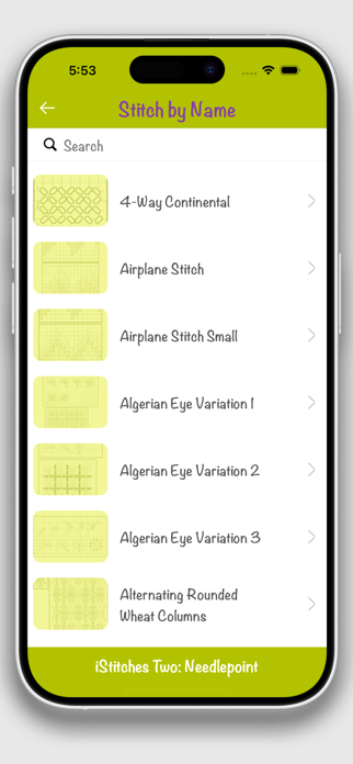 iStitches Two: Needlepoint Screenshot 3 of 6