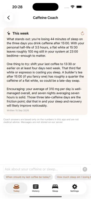 Caffeine Tracker: Coffee Sleep screenshot 4