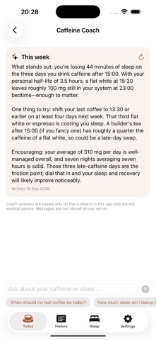 Caffeine Tracker: Coffee Sleep Screenshot 4 of 5