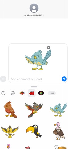 Amazing Birds Stickers screenshot