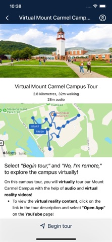 Quinnipiac University Events screenshot