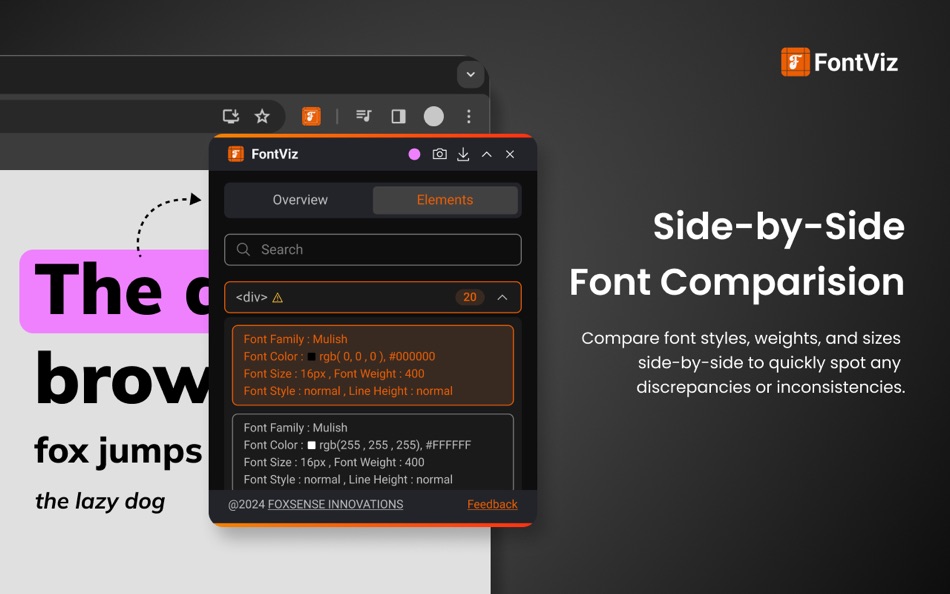#3. FontViz (macOS) By: Foxsense Innovations