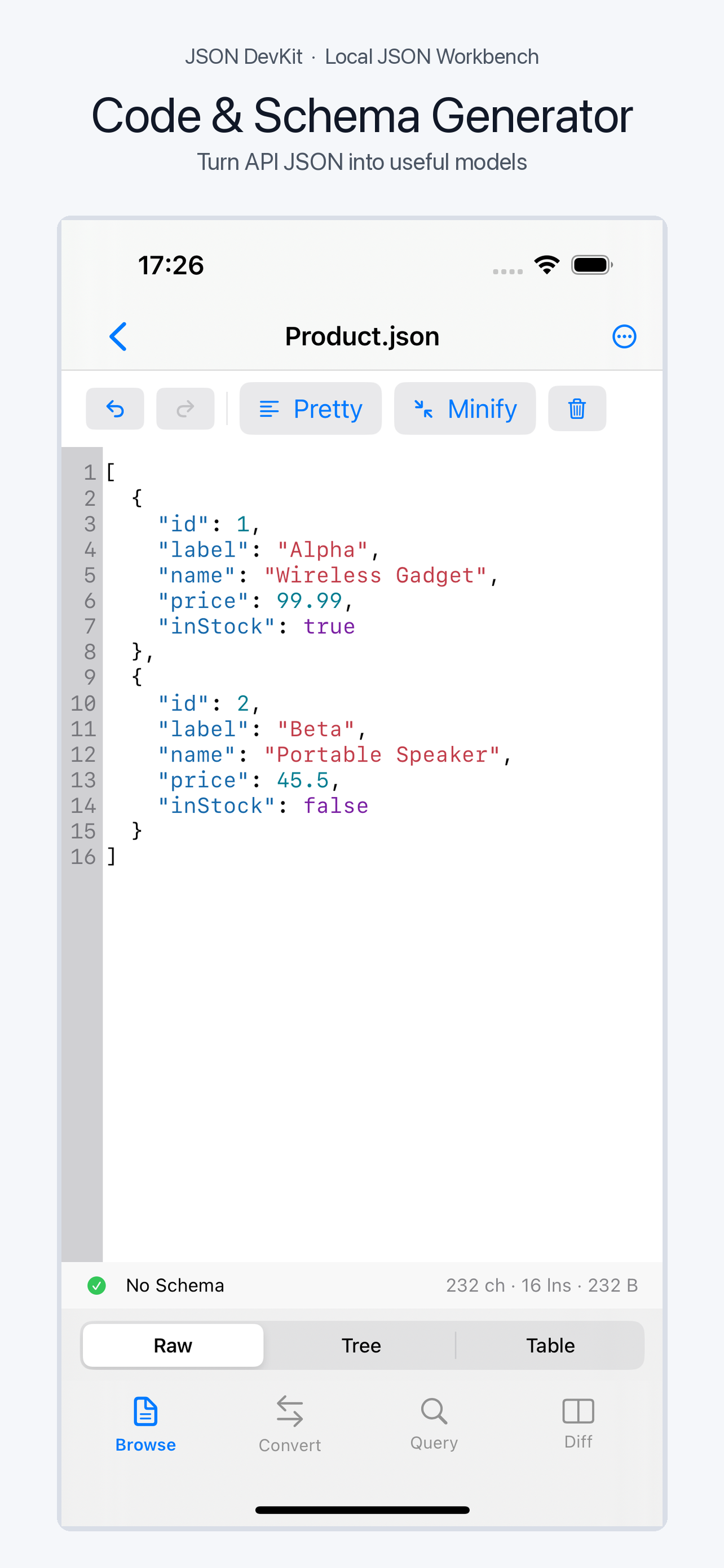 JSON DevKit Editor screenshot 5