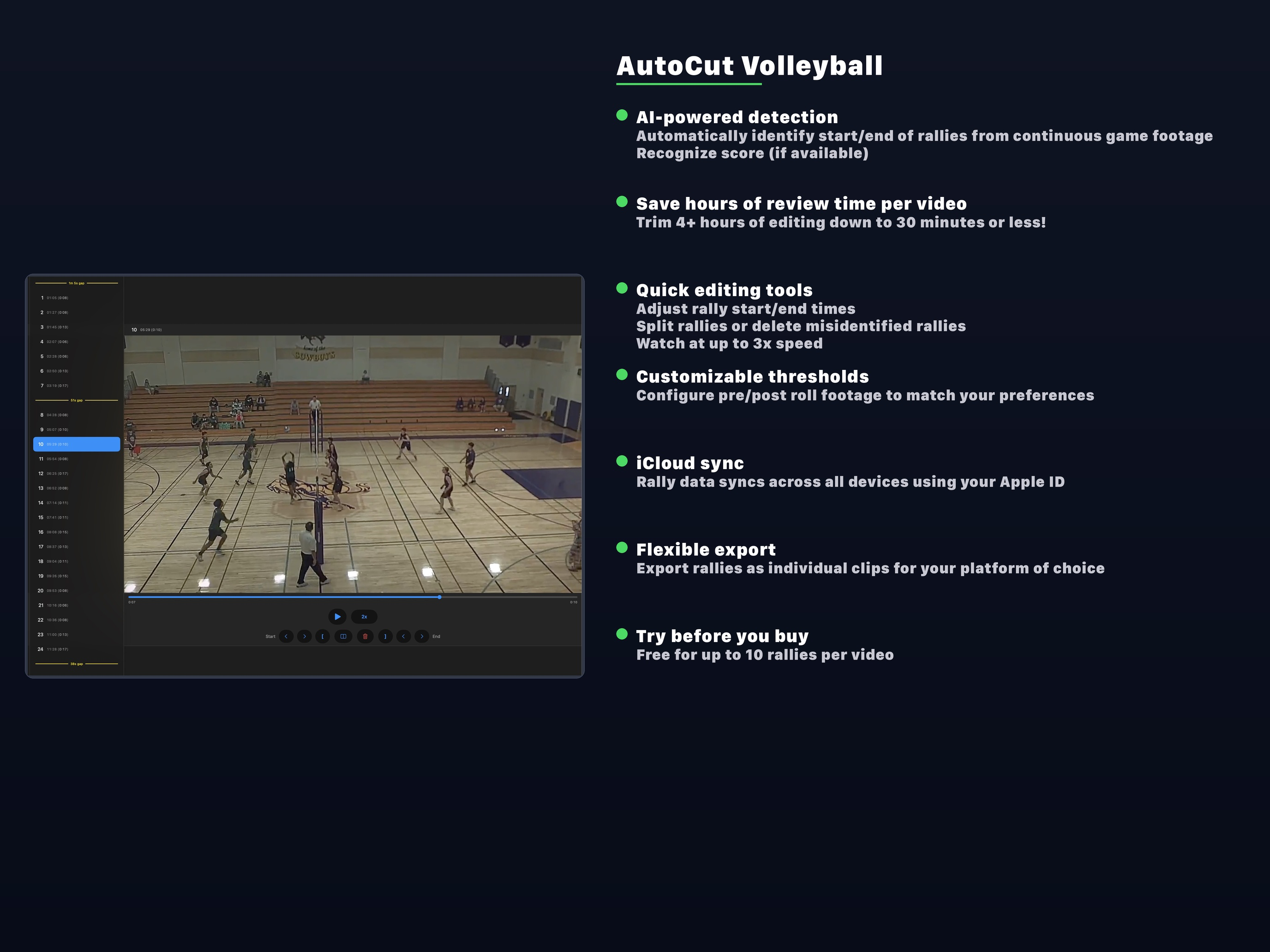 AutoCut Volleyball screenshot 10