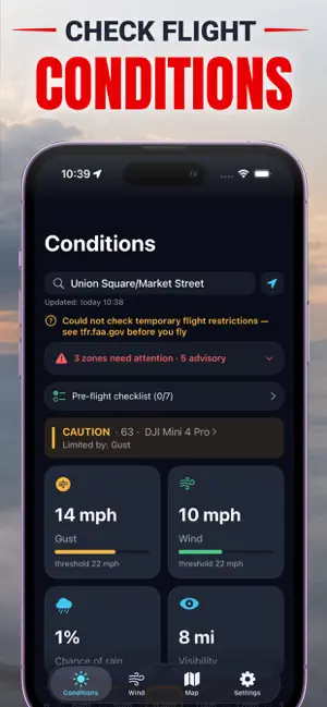 Drone & UAV Forecast, Weather screenshot 4