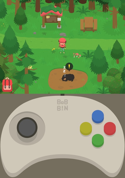 Sneaky Sasquatch on iPhone Duo’s inner display, from the developer’s App Store screenshots.