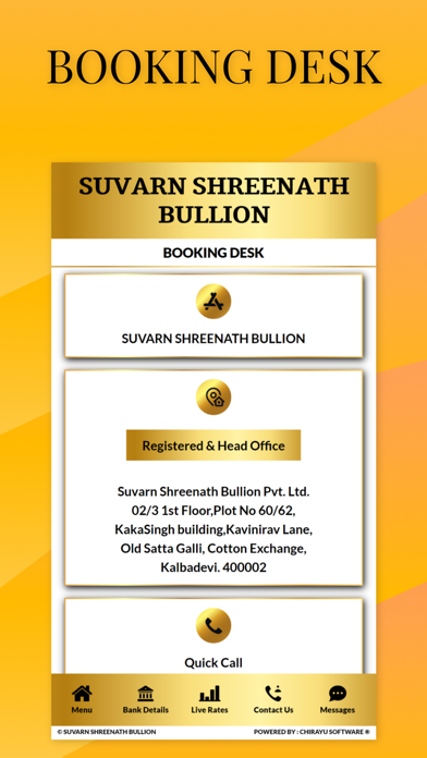 SUVARN SHREENATH BULLION Screenshot