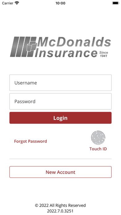 McDonalds Insurance Screenshot
