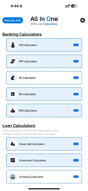 All in One EMI Calculator screenshot 1
