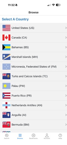 Airports/Facilities Directory screenshot