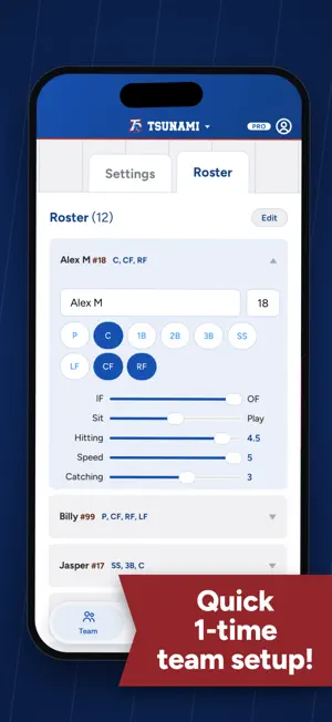 Lineup Card Pro screenshot 1