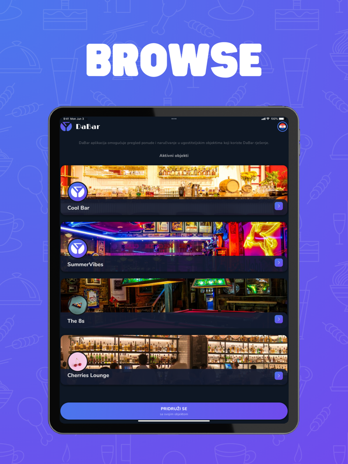 DaBar - Digital Menu