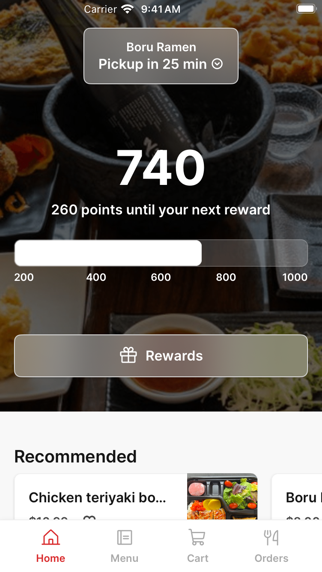 Boru Ramen iPhone screenshot 1 - Food & Drink app