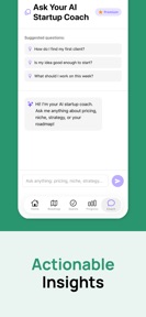 Freelytic: AI Startup Roadmap screenshot