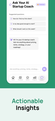 Freelytic: AI Startup Roadmap screenshot