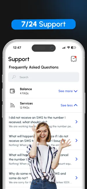Virtual Number & SMS: GetCode iPhone screenshot 6