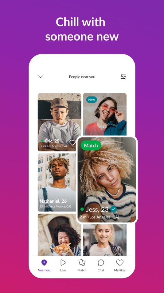#2. MeetMe - Meet, Chat & Go Live (iOS) โดย: The Meet Group Inc.