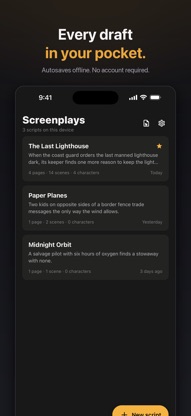Screenplay Writer: Zen Writer screenshot 3