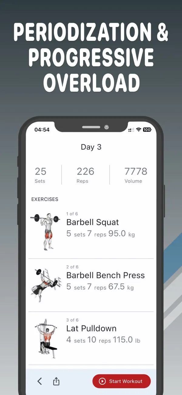 Screenshot #2 pour SMART IRON Gym Workout Plan