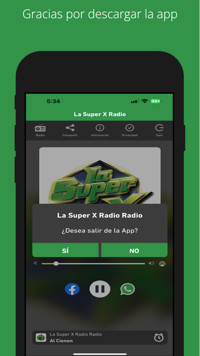 La Super X Radio Screenshot