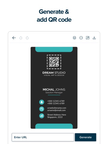 Business Card Maker - Visiting iPad screenshot