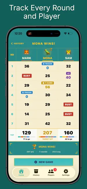 FlipScore – Flip 7 Scorekeeper screenshot 3