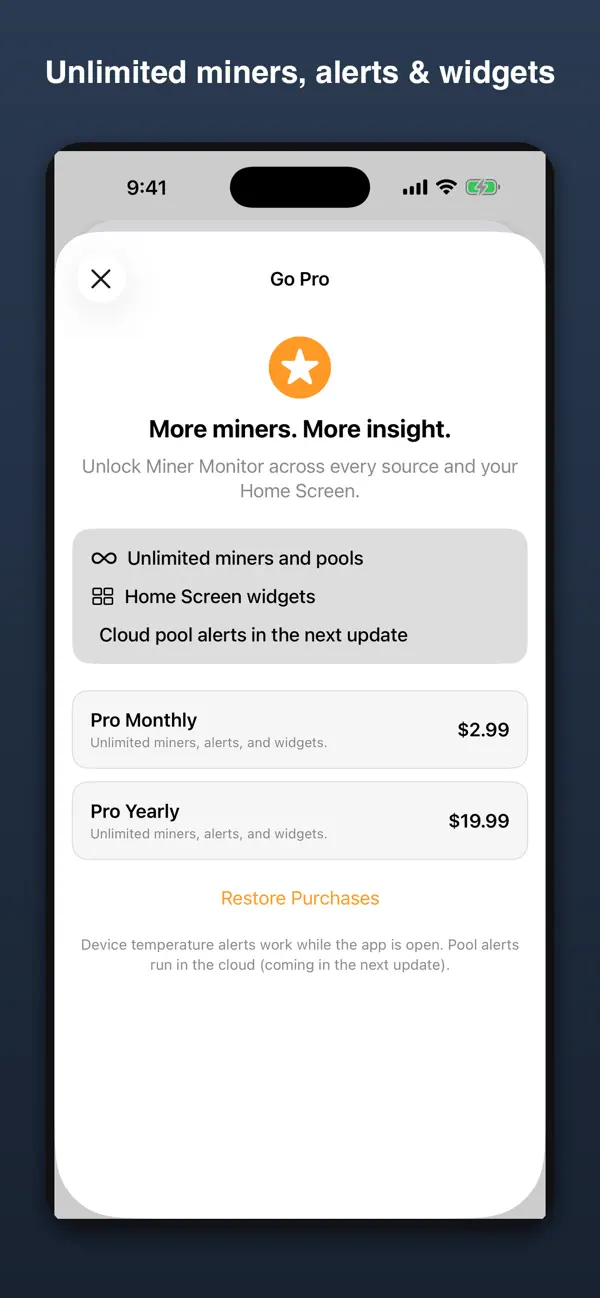 Screenshot #3 pour Miner Monitor