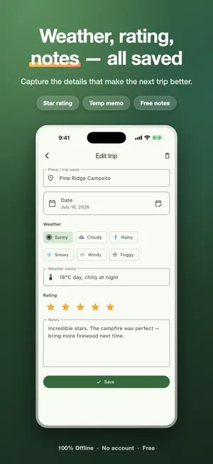 Trailpack: Camp Checklist screenshot 4