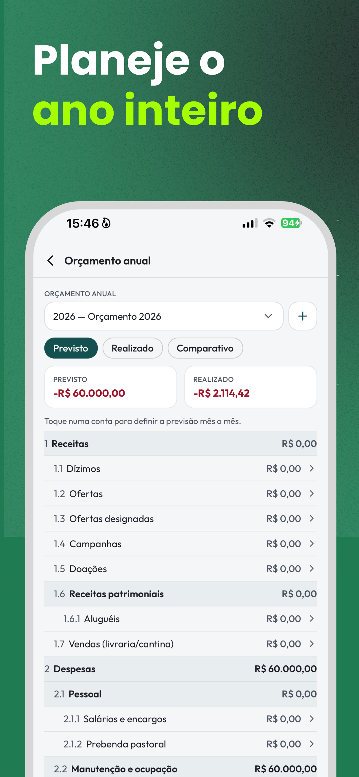 RnoFinance: Tesouraria Igreja screenshot 3