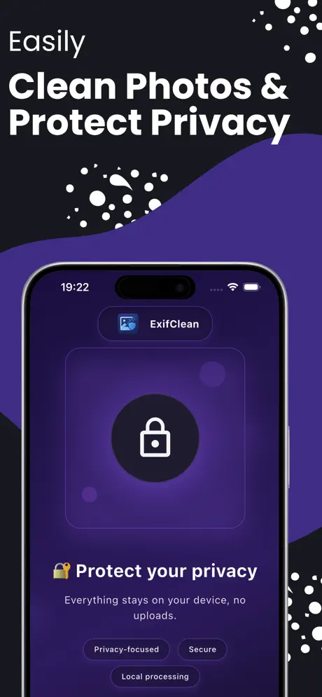 Exif Clean-Remove Data Offline 照片元数据清理应用截图