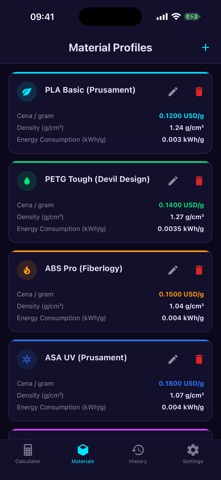 3DCost: Print Price & Margin iPhone screenshot