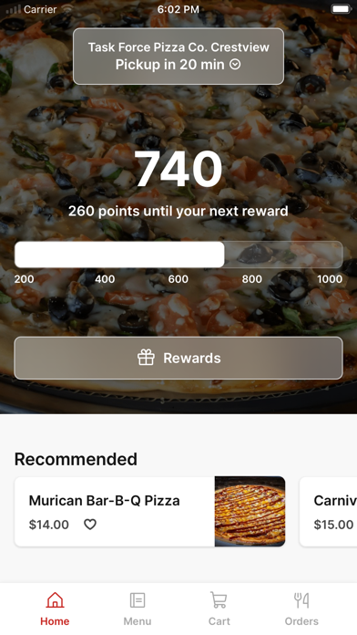 Task Force Pizza iPhone screenshot 1 - Food & Drink app