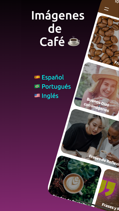 Coffee Images with Phrases Screenshot