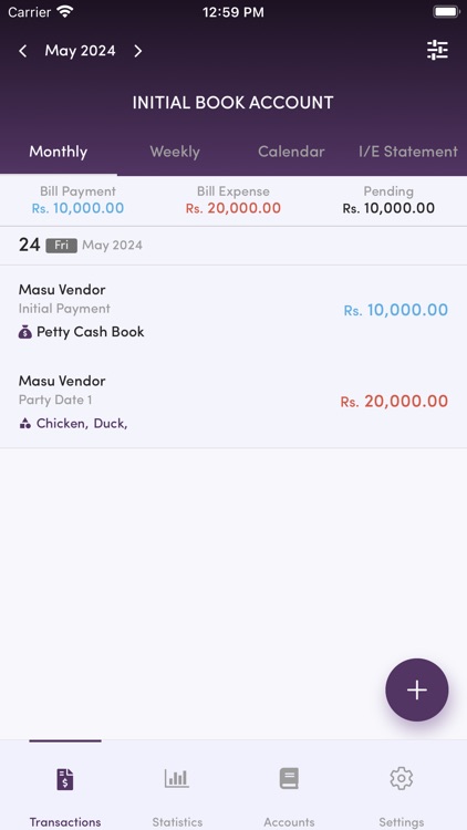 CaterAt: Account Management