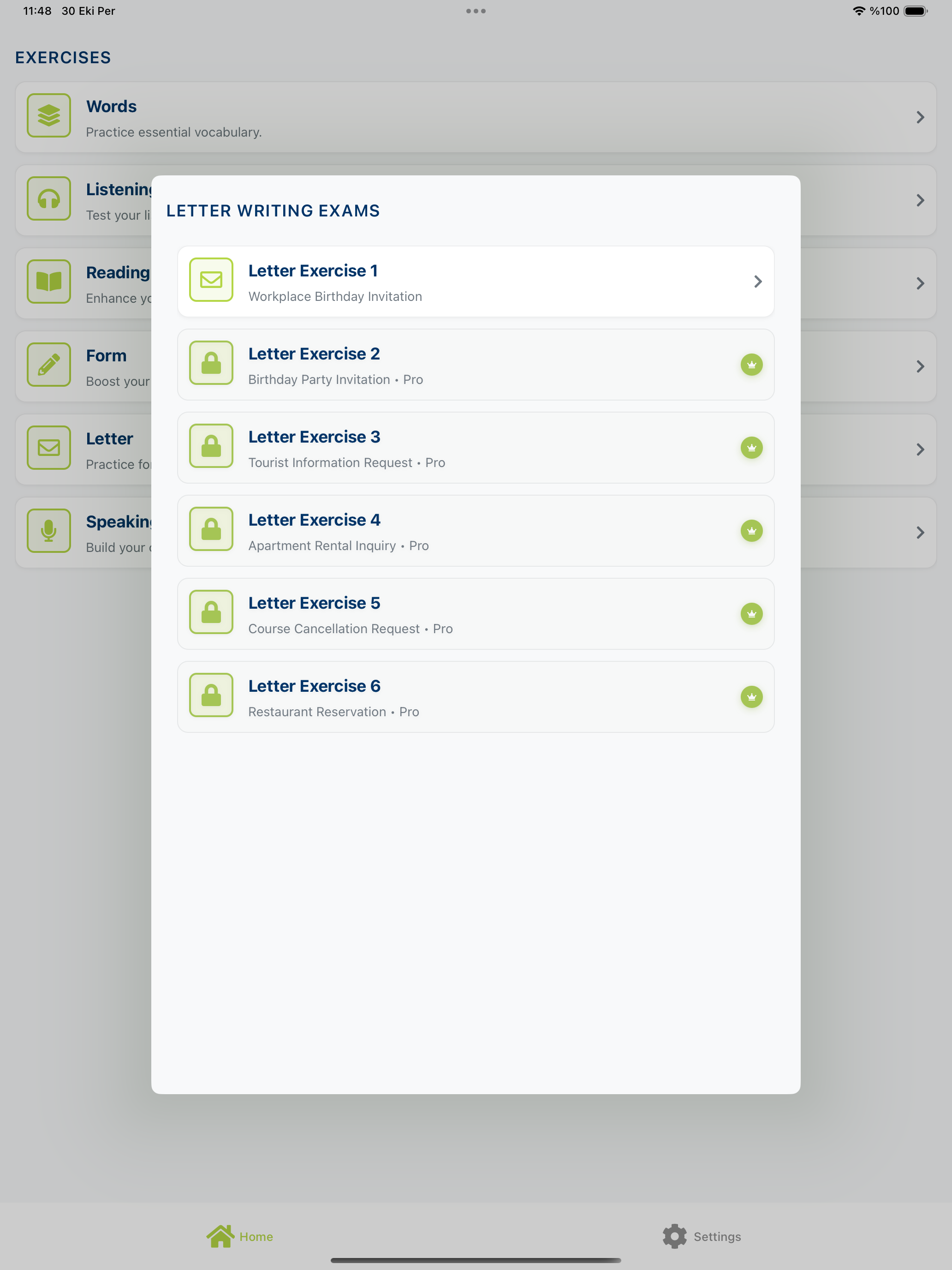 Goethe A1: German Exam Trainer screenshot 17