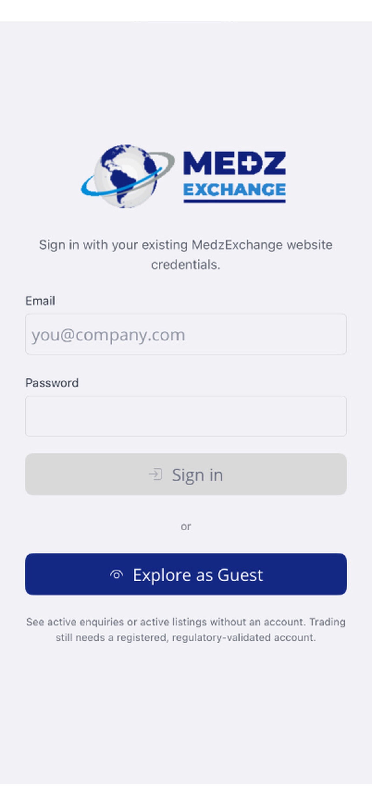 Screenshot 1 of MedzExchange