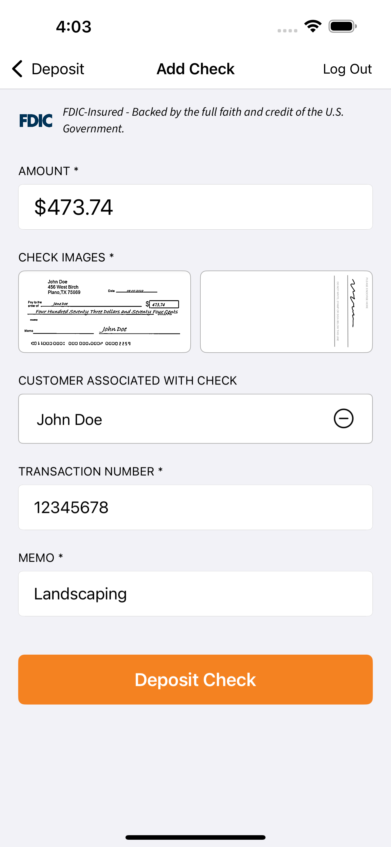 TSB Mobile Business Deposit