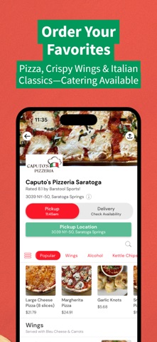 Caputo's Pizzeria Saratoga iPhone screenshot