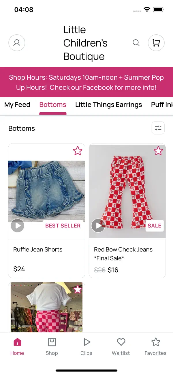Screenshot #1 pour Little Children’s Boutique