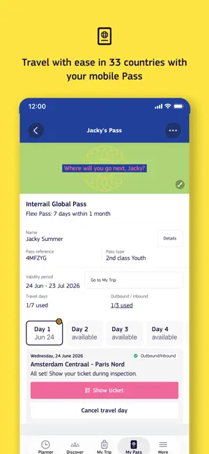 DiscoverEU Travel App screenshot 3