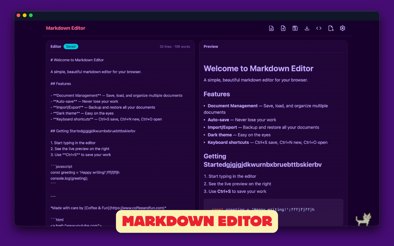 Markdown Editor for Safari screenshot 7