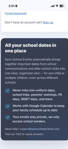Sync School Events Screenshot 1 of 6