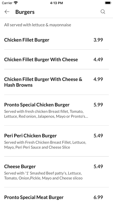 Pronto Pizza Droylsden Screenshot