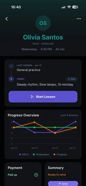 LessonFlow: Music Teacher screenshot 3